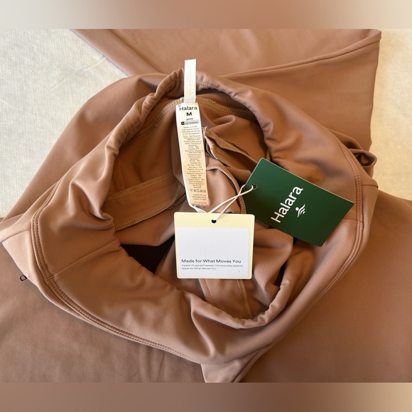 HALARA Wide-Leg Pull-On Pants in Camel Brown - Picture 9 of 10